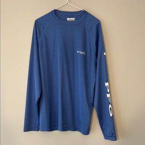 Columbia PFG Blue Long Sleeve Shirt